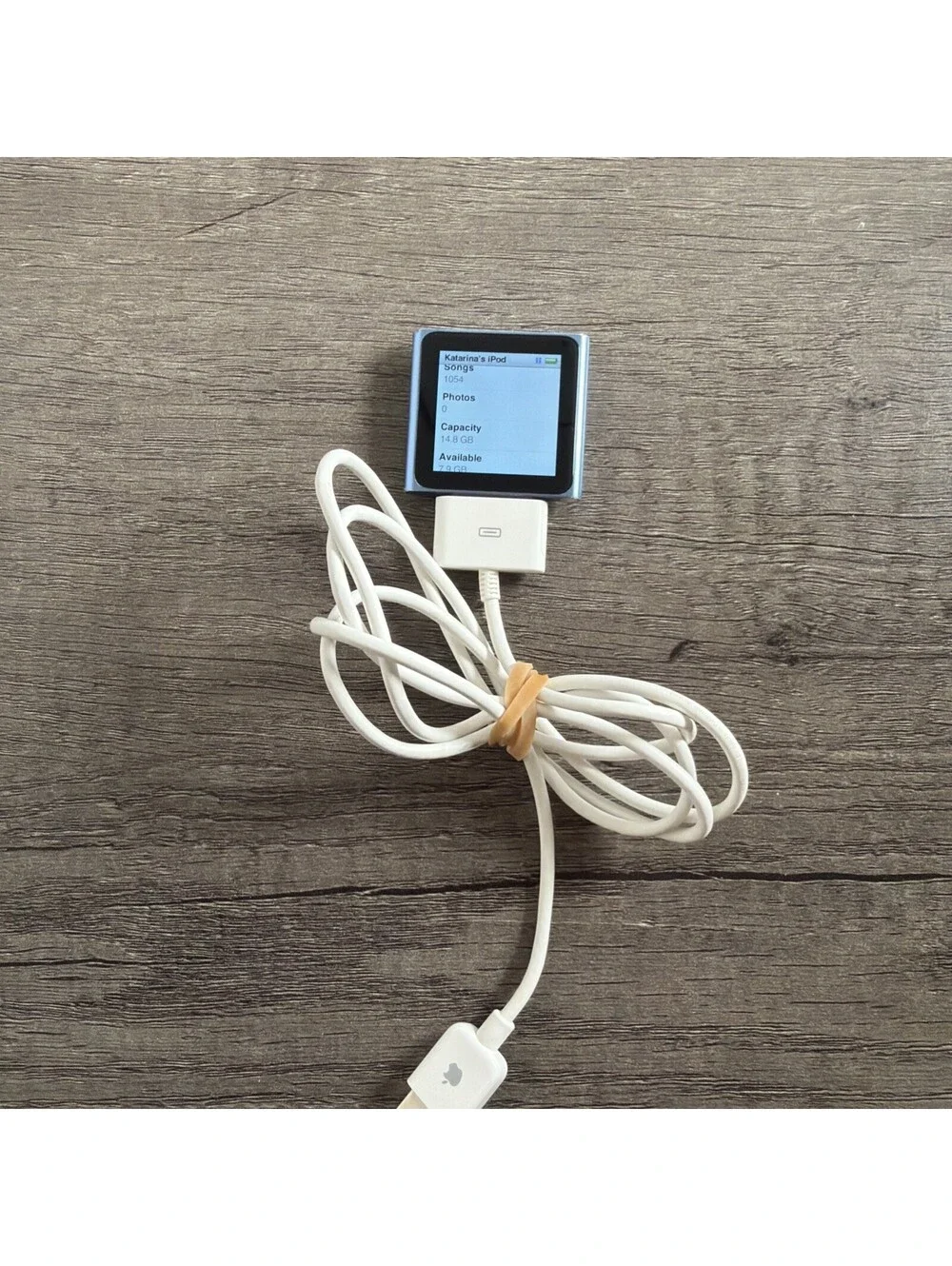 Apple iPod Nano 6th Gen 16GB Blue A1366 Battery Works! 1054 Songs 2000s Pop